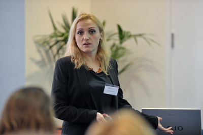 alina cincan presenting at ciol