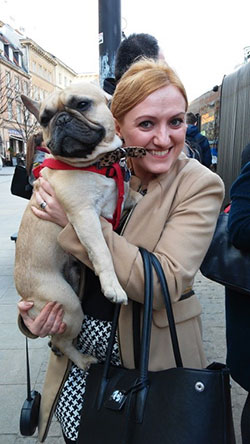 alina cincan & marek pug dog