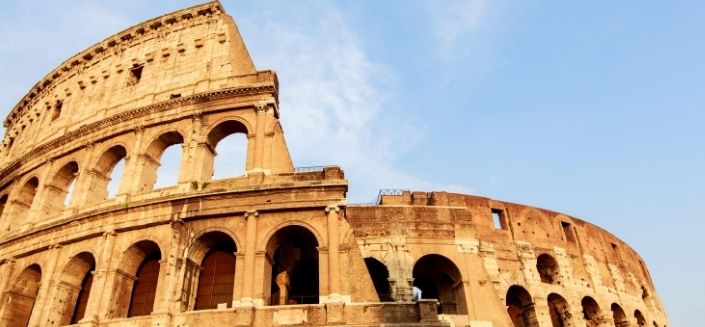 The Colosseum in Rome, Italy