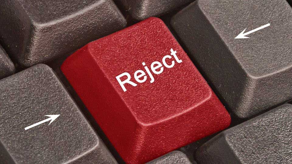 Reject key on the keyboard