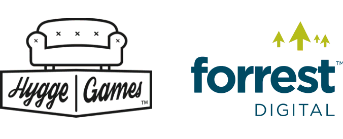 Translation clients logos: Hygge Games & Forrest Digital